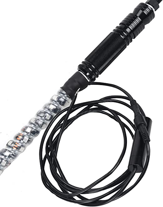 شريط إضاءة LED RGB بهوائي حلزوني للتحكم عن بعد 4F - AK100336