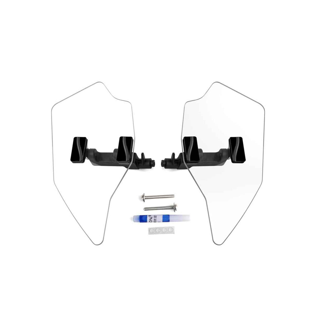 Goldwing 1123 Deflector With Rearview Mirror, Transparent Upper Air Deflector Clear 860131