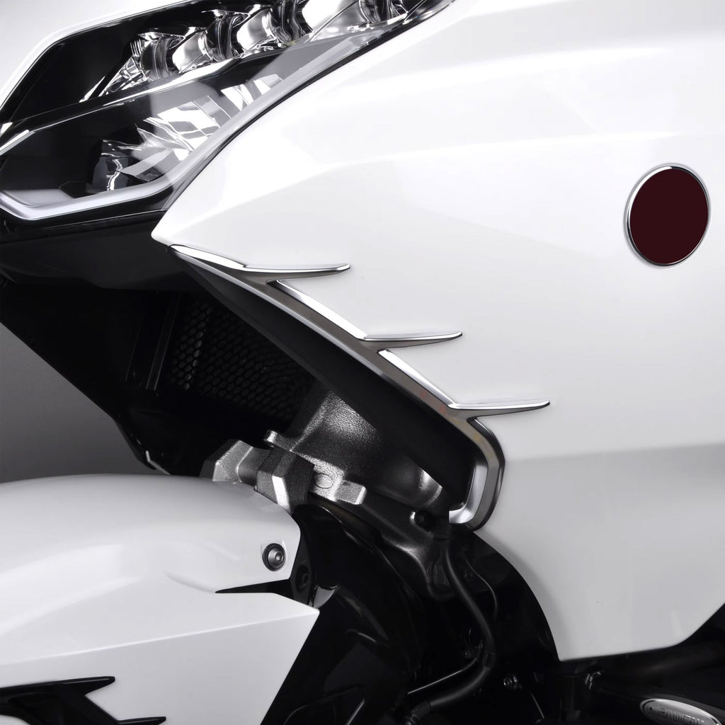 Goldwing F6B Large Wind Mask Chrome Front Vents Trim 2Pcs - 860025_2