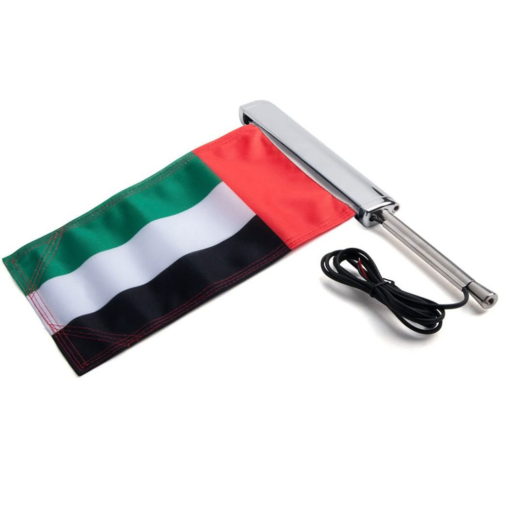 Goldwing LED UAE Flag Mount Left Panel Bracket 2018-2025 - 860129_2