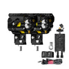 JRY-16 Dual Color Motorcycle Mini Driving Light with Projector Lens_3