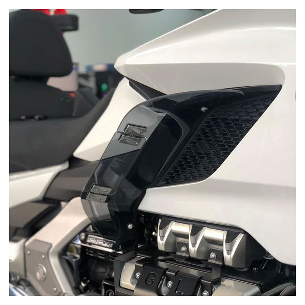 Panical Smoke Gray Chrome Leg Windscreen Kit for Goldwing GL1800 - 860006_2