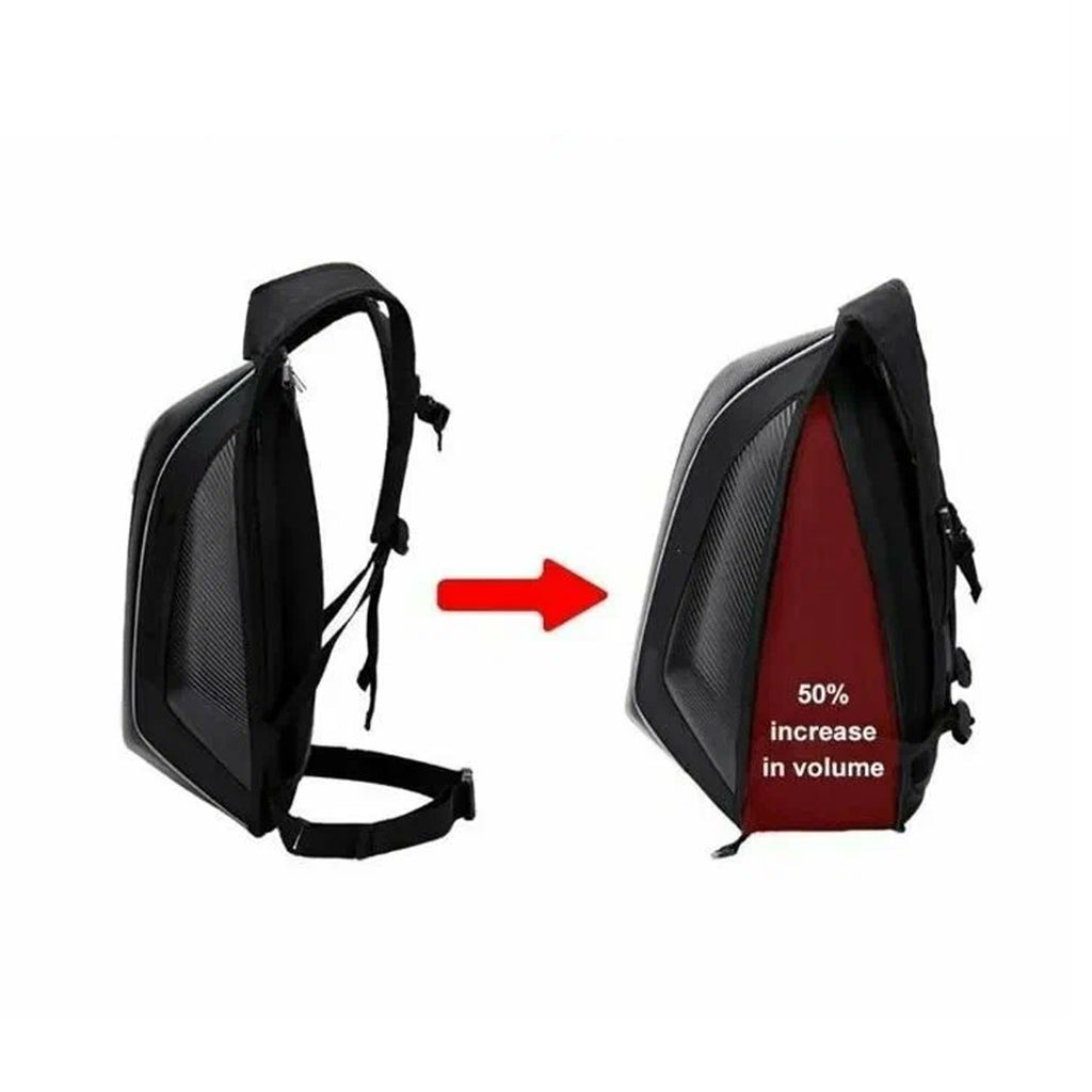 Ducati Carbon Fiber Expansion Backpack, Waterproof Helmet Bag_3