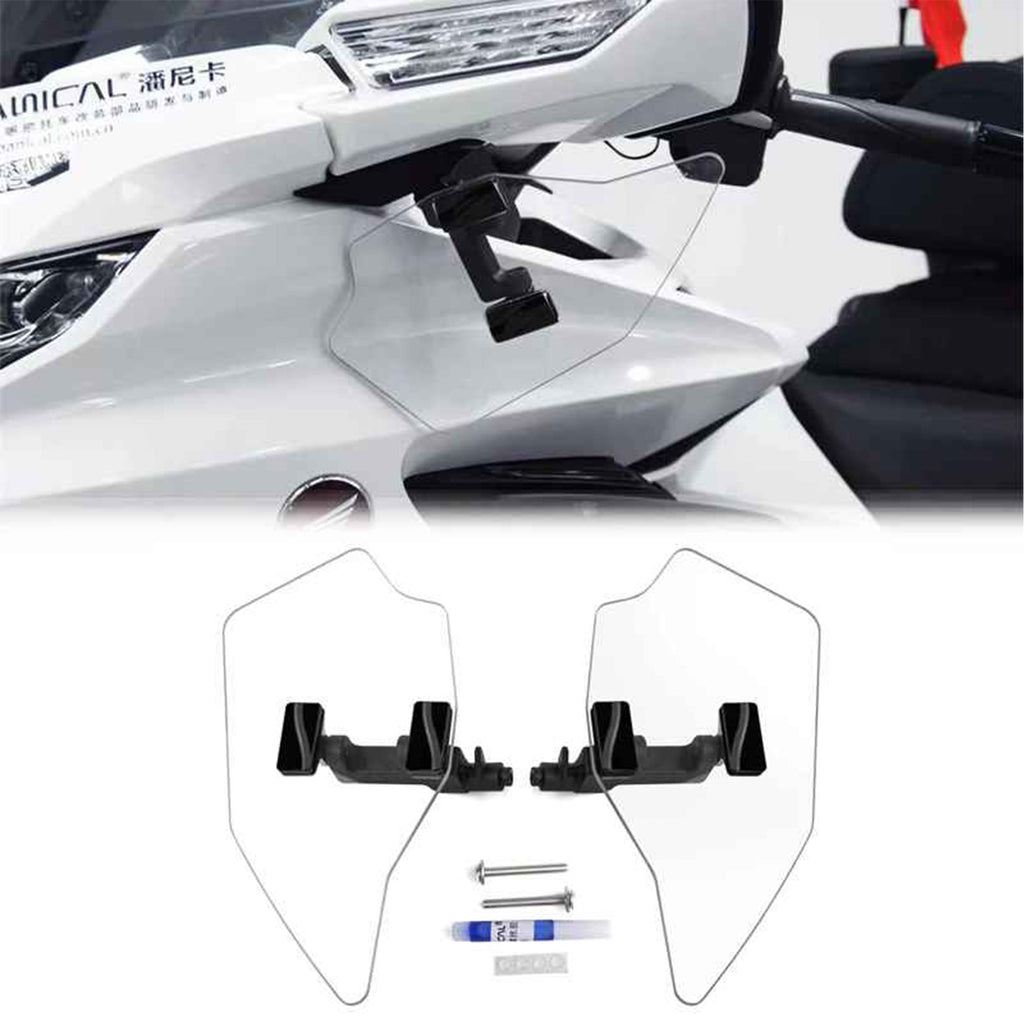Goldwing 1123 Deflector With Rearview Mirror, Transparent Upper Air Deflector Clear 860131