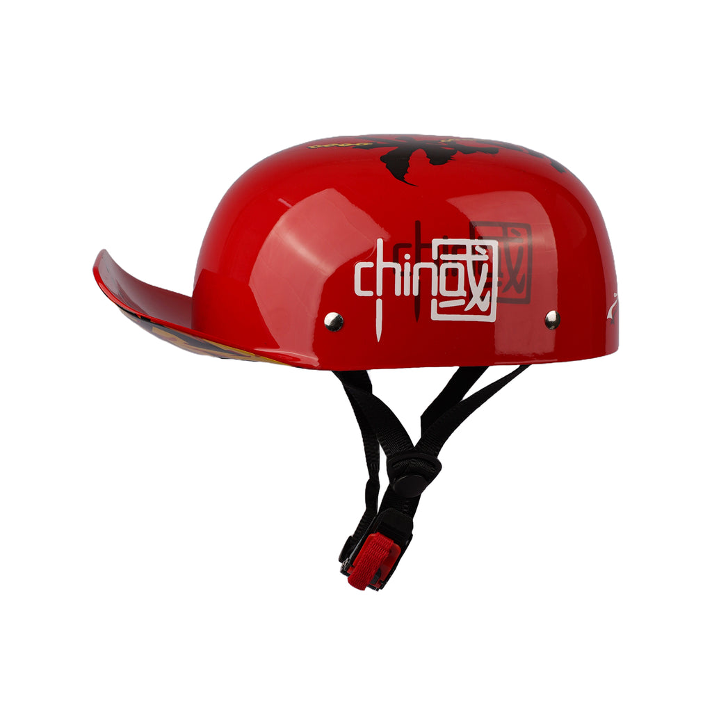 Retro German Style Open Face Baseball Cap Moped & Cruiser Helmet_3