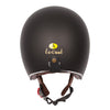 LV COOL Open Face Motorcycle Retro Matte Black, Sun Visor, DOT Certified Helmet_4