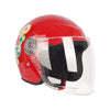 Kids Protective Open Face Helmet | Children's Helmet with Strong ABS shell, Red 835626