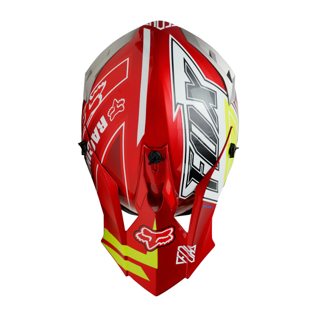 FOX Full Face Motocross Helmet Red_5