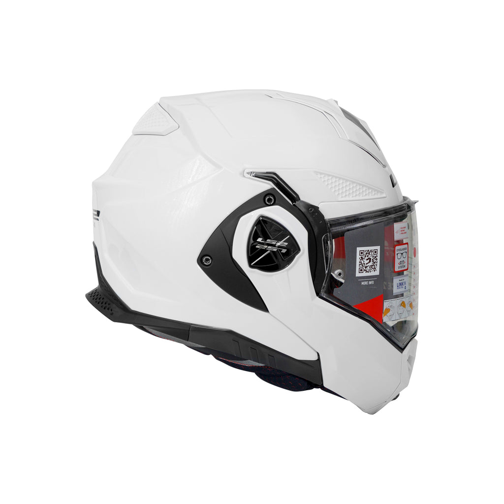 LS2 FF901 ADVANT X SOLID WHITE MODULAR HELMET-609256