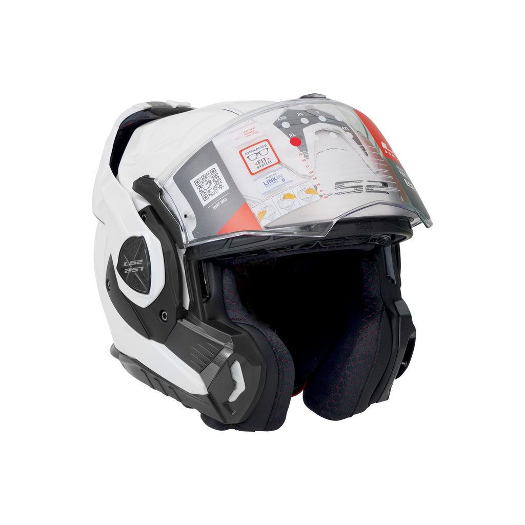 LS2 FF901 ADVANT X SOLID WHITE MODULAR HELMET-609256