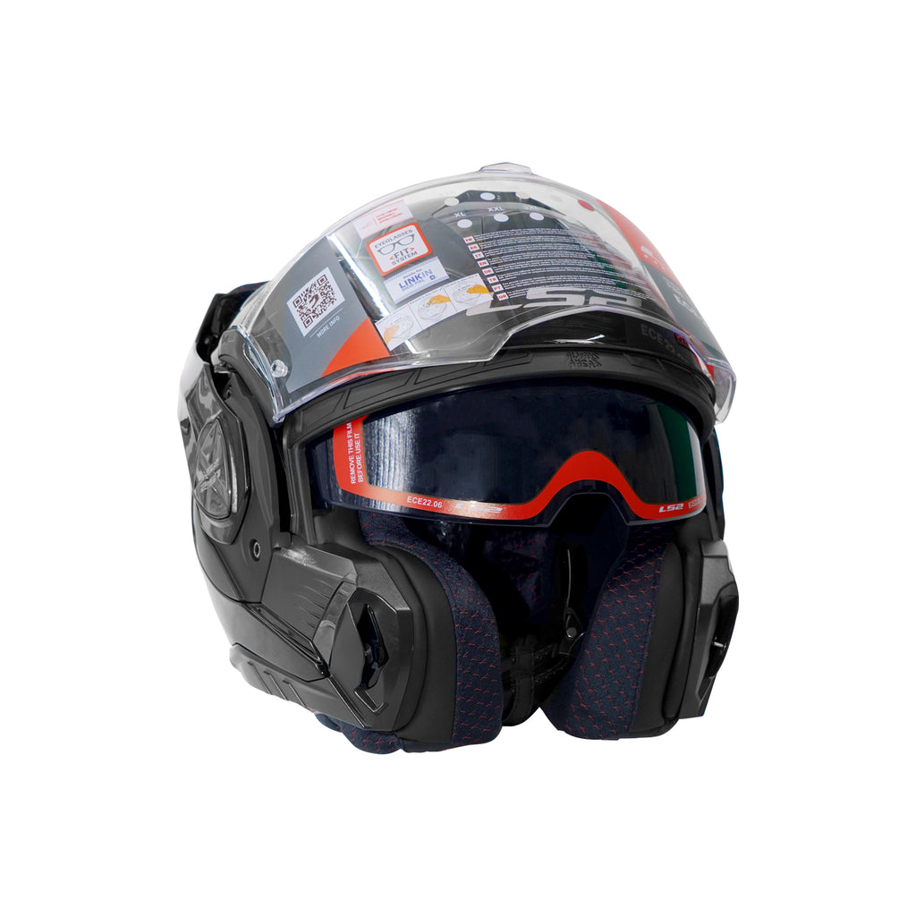 LS2 FF901 ADVANT X SOLID GLOSS BLACK MODULAR HELMET-609260