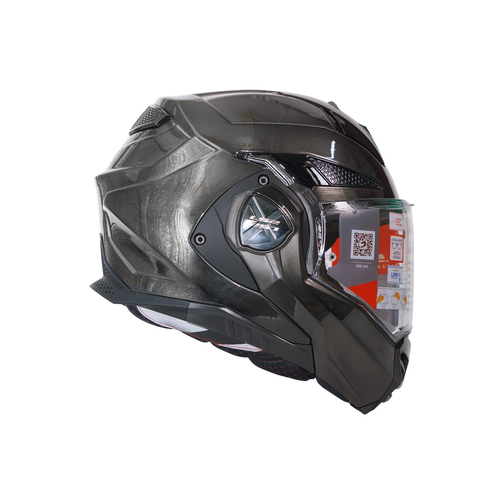 LS2 FF901 ADVANT X JEANS MOTORCYCLE MODULAR HELMET BLACK - 609273