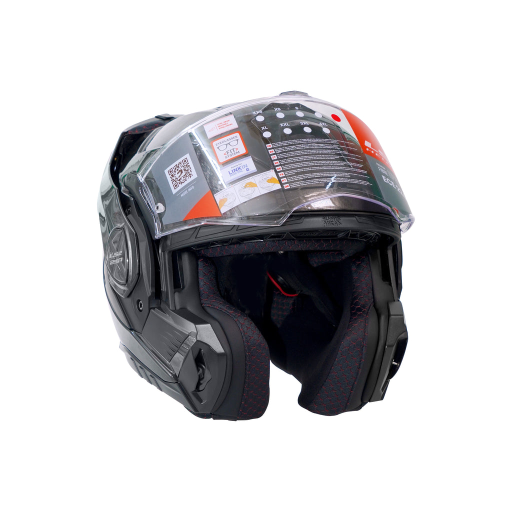 LS2 FF901 ADVANT X JEANS MOTORCYCLE MODULAR HELMET BLACK - 609273