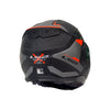 LS2 FF901 ADVANT X OBLIVION M. BLACK TITANIUM & RED MODULAR HELMET-609274
