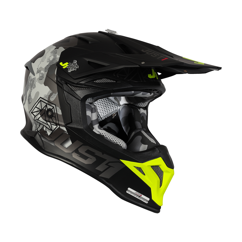 خوذة جست ون كاينيتيك كامو JUST1 J39 Kinetic Camo للموتوكروس والمغامرة - 680012