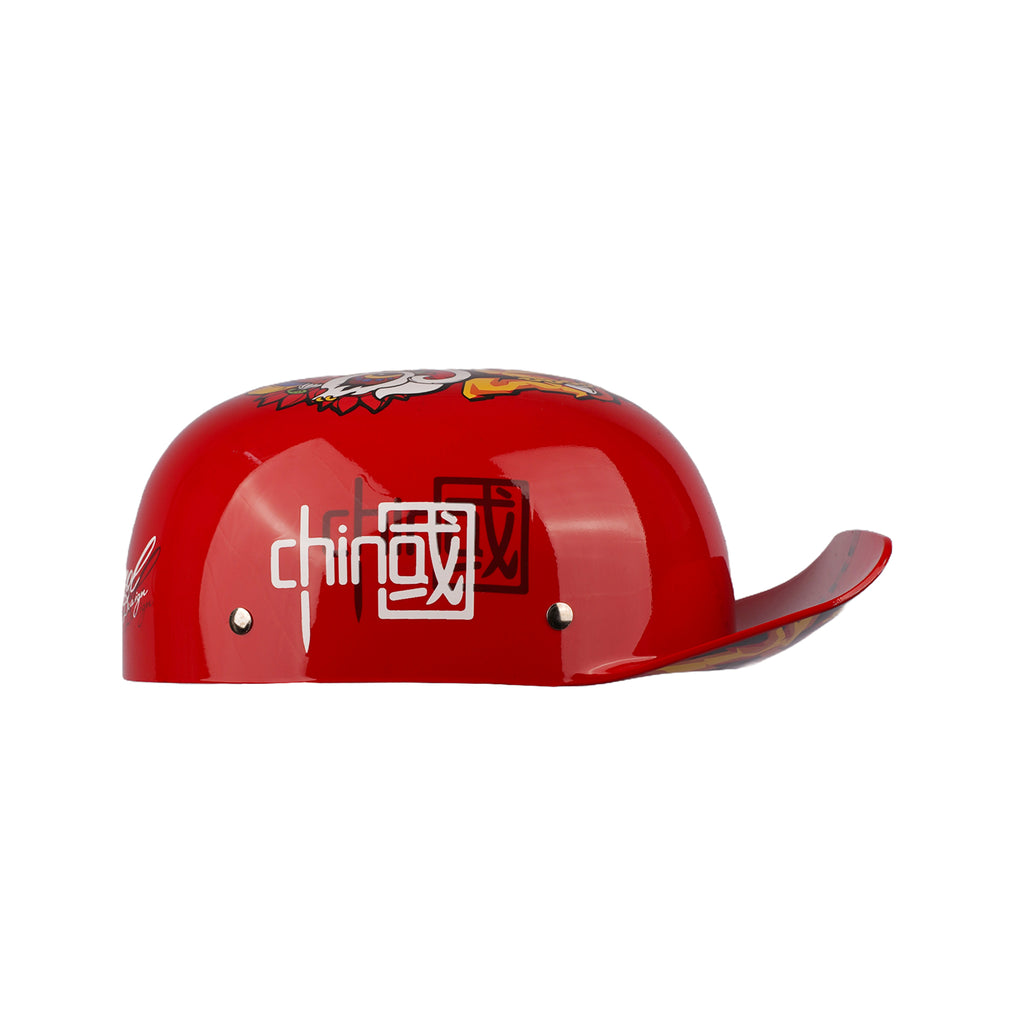 Retro German Style Open Face Baseball Cap Moped & Cruiser Helmet_5
