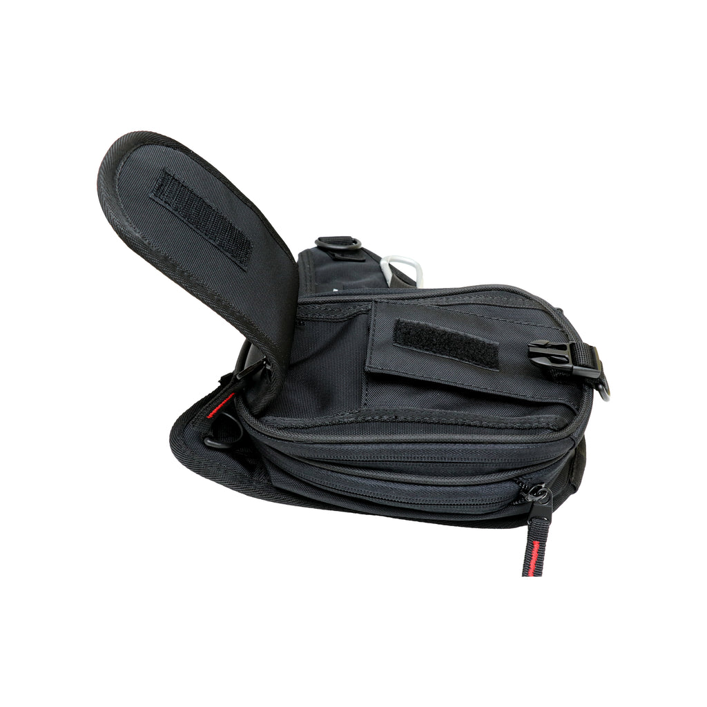CUCYMA Waterproof Double Zipper Outdoor Cycling Leg Bag Black_3