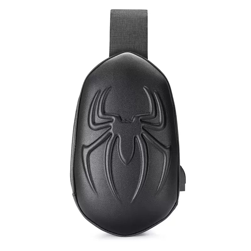 Spider Design Motorcycle Chest Bag/Backpack, 3D Dimensional Spider Bag  32cm(L) x 20cm(W) Black SKB-351 AK-708748