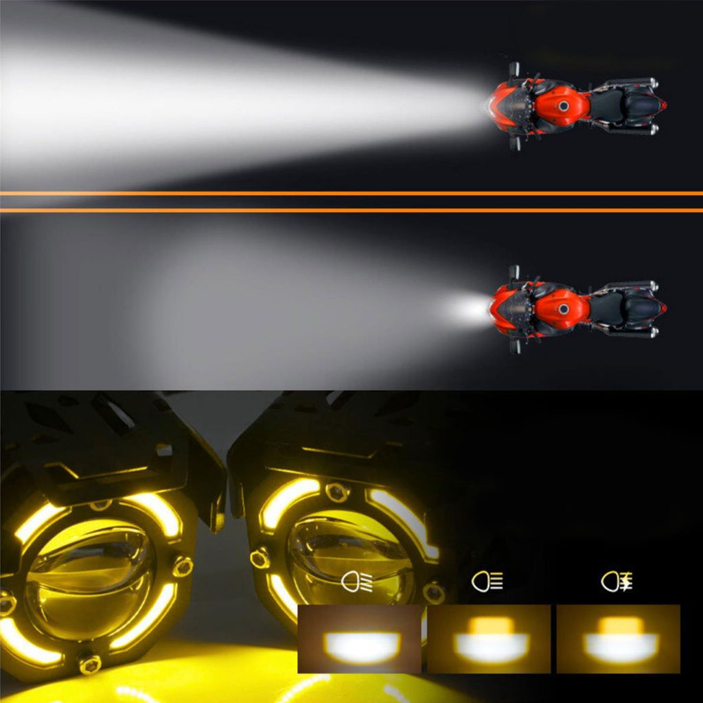 JRY-12 Powerful LED Motorcycle Ultra Bright Strobe & Fog Spotlight_7
