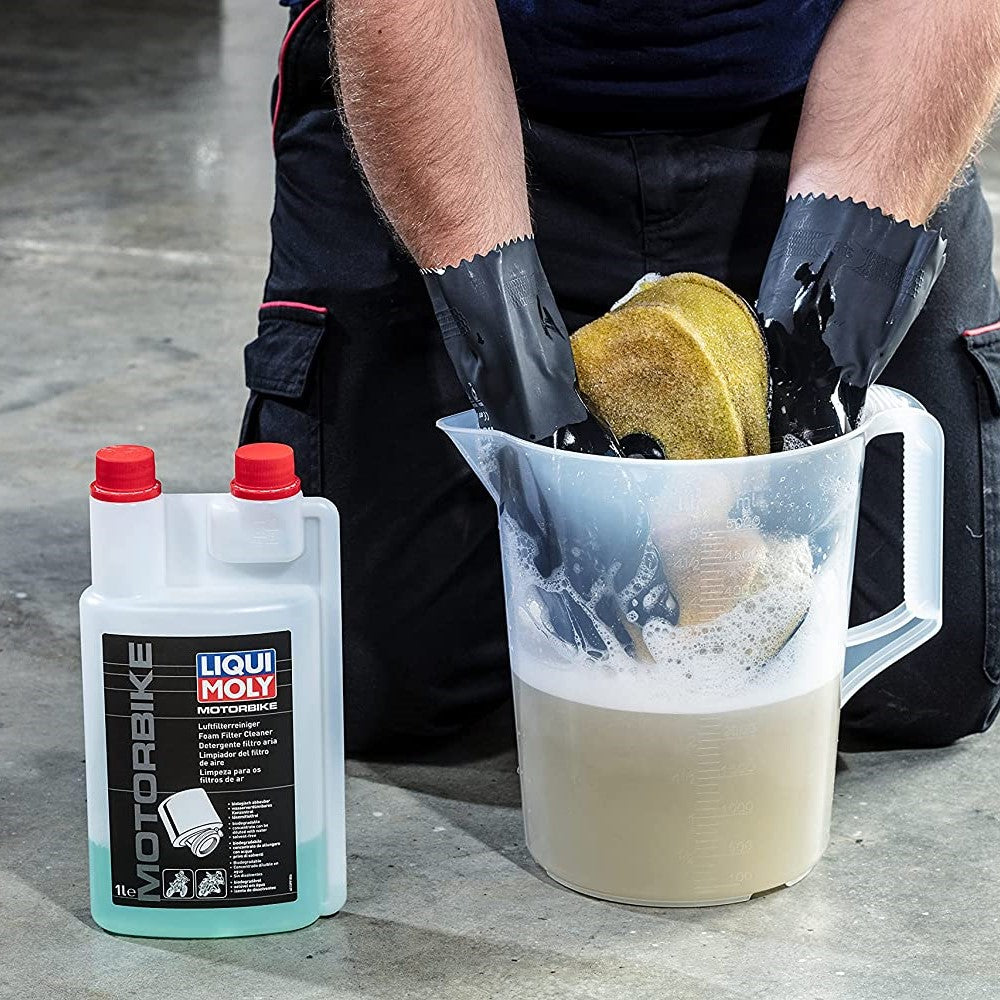 LIQUI MOLY MOTORBIKE FOAM FILTER CLEANER 1L_2