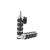 Aluminum Alloy Motorcycle 1" Hand Grips for Harley-Davidson Black/Chrome - 817121