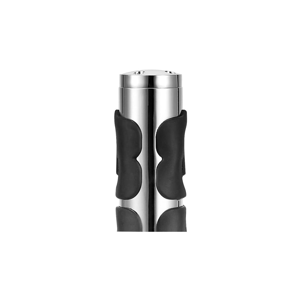 Universal Motorcycle Handle Grip Silver, Aluminum Hand Grips - 817223