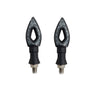 4 PCS of Front, Rear LED Indicator Light for Bullet Universal For Bike, Amber_3