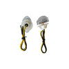 Clear LED Flush Mount Turn Signals Indicator for Honda Motorcycle - 819821