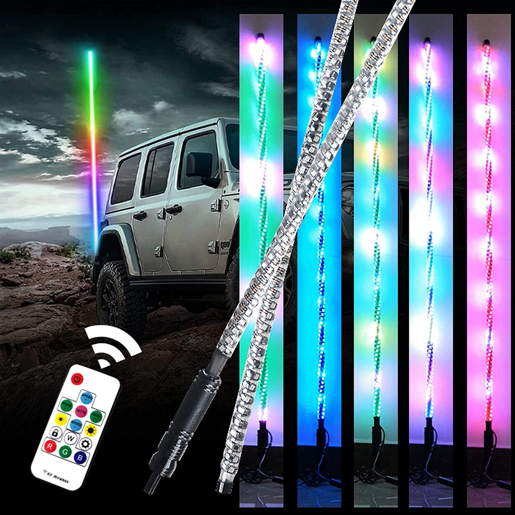 WRAPPED RWB MULTICOLOR REMOTE CONTROL SPIRAL ANTENNA_8