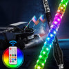 Wrapped Dream Color Remote Control Spiral Antenna Whip Light RGB LED Strip 100336