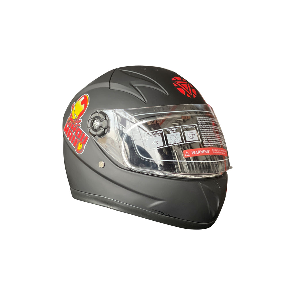 Full Face Childrens Helmet for Boys & Girls for Riding, Matte Black_1
