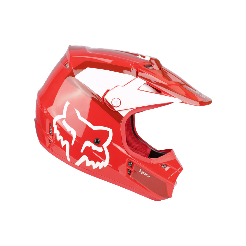 Fox Full Face Motorcycle Helmet V1 Supreme Red for Boys & Girls - 836587