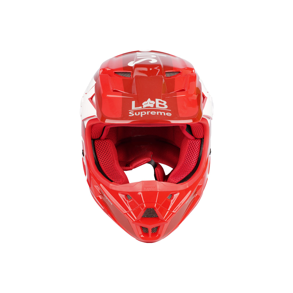 Fox Full Face Motorcycle Helmet V1 Supreme Red for Boys & Girls - 836587
