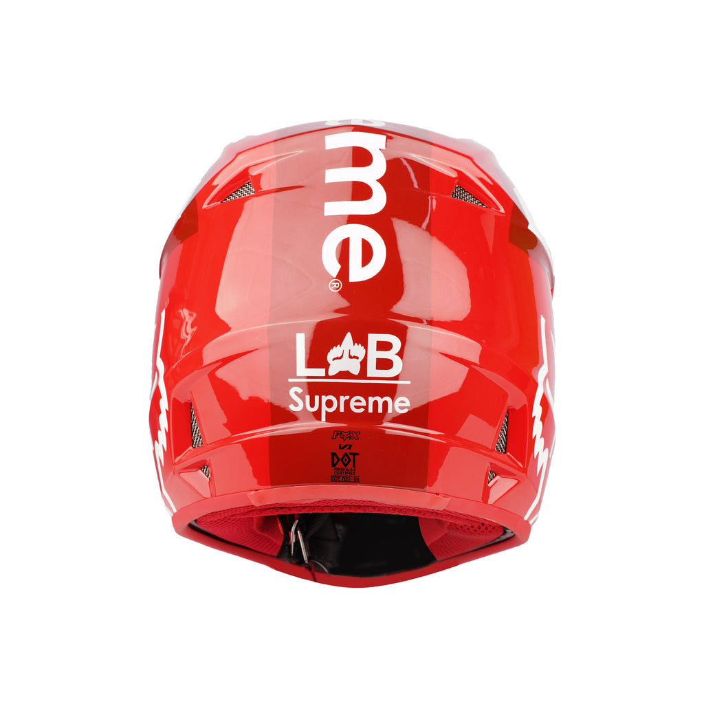 Fox Full Face Motorcycle Helmet V1 Supreme Red for Boys & Girls - 836587