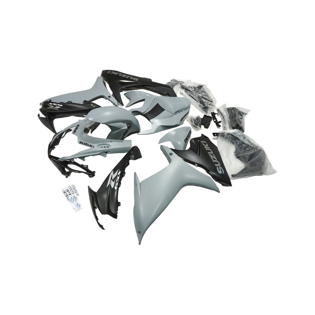 Suzuki GSXR600/750 2011-2022 Plastic Bodywork Complete Fairing Kit Black Silver - 839442