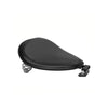 Universal Motorcycle Black Leather Solo Spring Cushion Seat - 841748