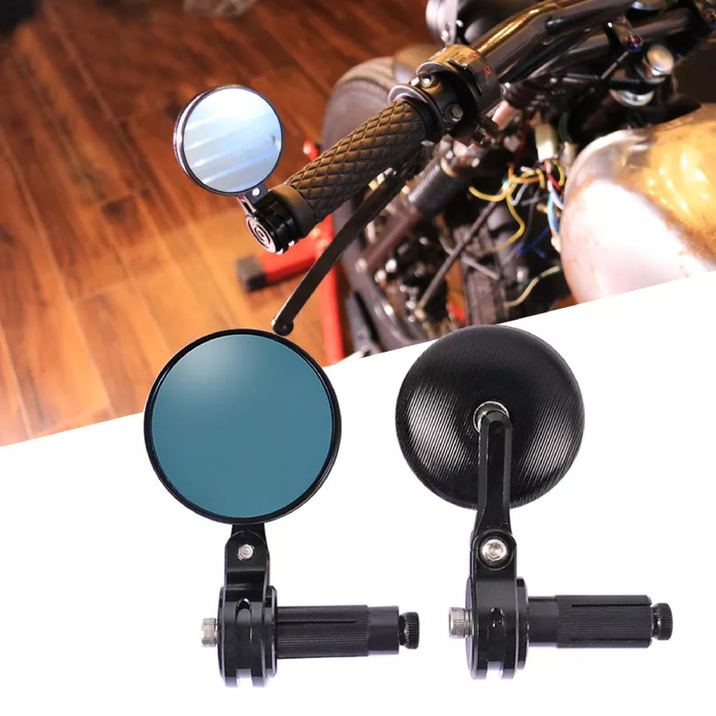 CNC Motorcycle Bar End Rearview Side Mirror _3