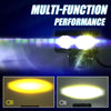 XHR-JRY Dual Color Mini Motorcycle LED Running Light Spotlight - 859952