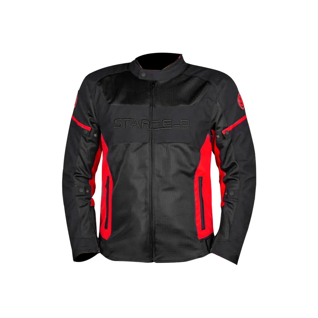 SFK Men's Breathable Summer Motorcycle Motocross Racing Suit Red_1