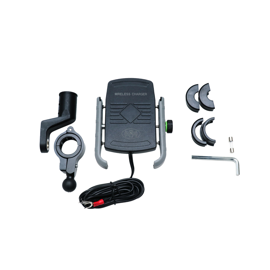 Phone Holder for Bike KPH-EW-GY with Wireless Charger, Gray_2
