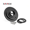 SAVAGE Kawasaki Motorcycle Fuel Gas Tank Cap Cover Black - 875643