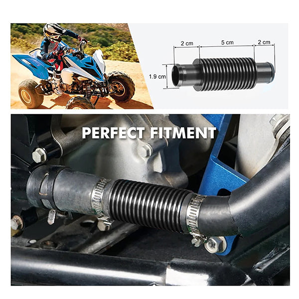 Billet In Line Super Cooler for Yamaha Raptor Rhino Grizzly 660 700 YFZ450, Black - EB11240400