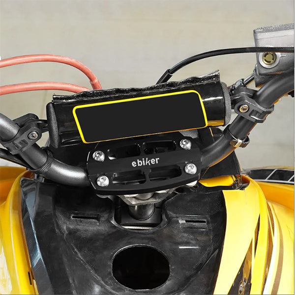 Steering Stem Handle Bar Clamp with Key Guard black_2