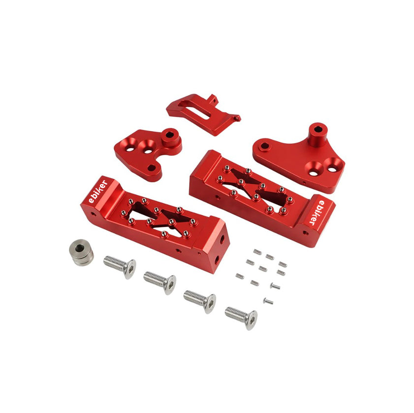Footrest Assembly Kit Foot Pegs Pedals for Raptor 700 Red - EB11240455