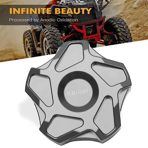 Gas Fuel Cap Gas Tank Plug for Polaris RZR XP 900 2013, Silver, EB11240472