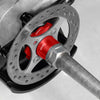 Rear Axle Disc Brake Rotor Hub for Yamaha Raptor 700/700R/YFM700 - Black, Blue & Red