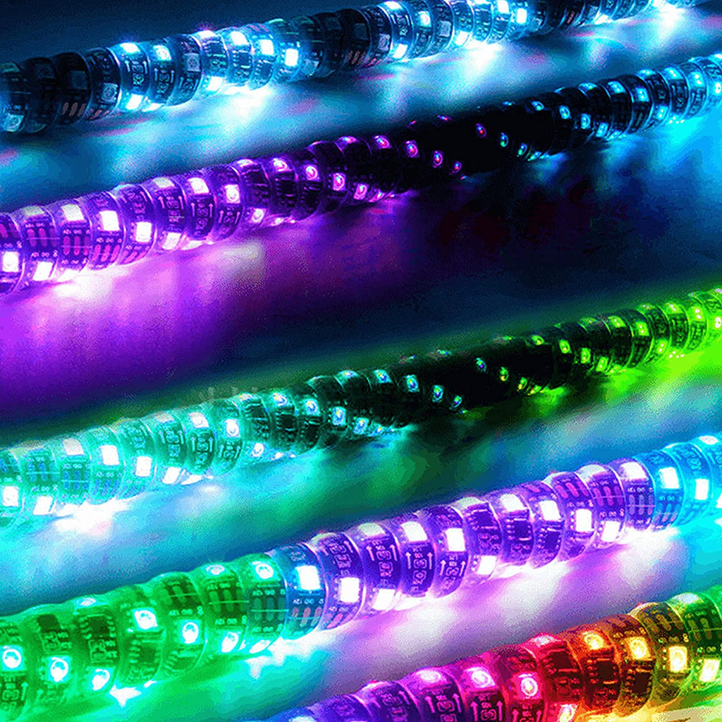 Wrapped Dream Color Remote Control Spiral Antenna Whip Light RGB LED Strip 100336