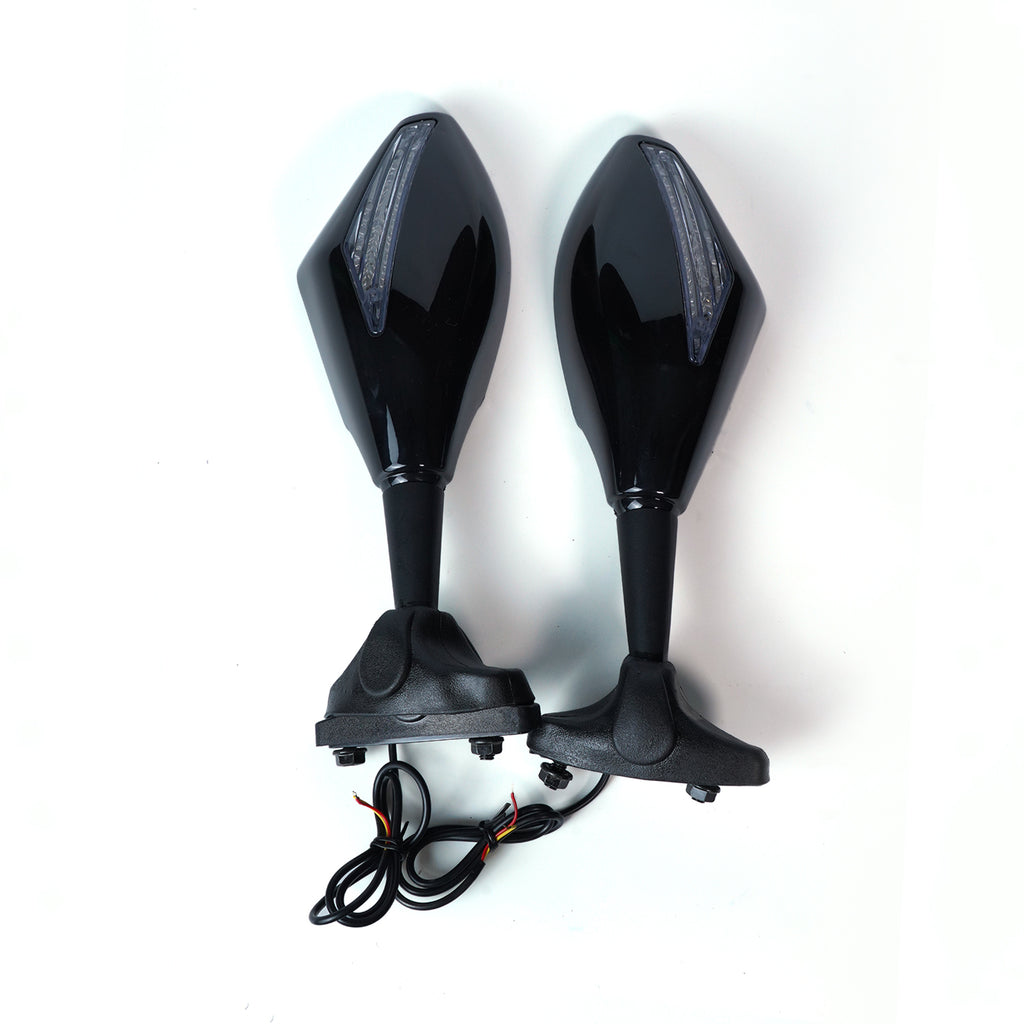 Universal Bike Side Mirror With Glossy Black Yello Light HP-J171 846058