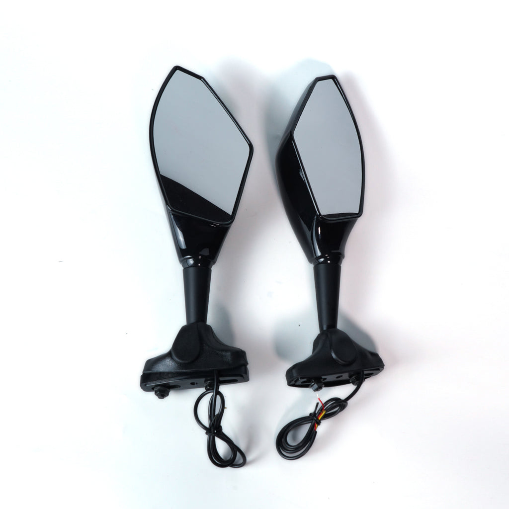 Universal Bike Side Mirror With Glossy Black Yello Light HP-J171 846058