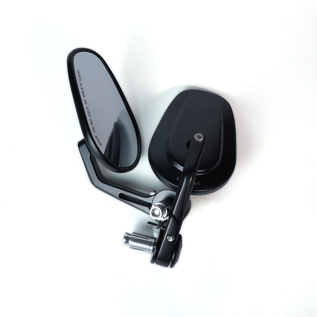 Univrsal Bar End Mirrors: Motorcycle Rearview Mirrors (7/8") - 846067